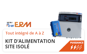 Alimentation solaire MiniPowERM site isolé